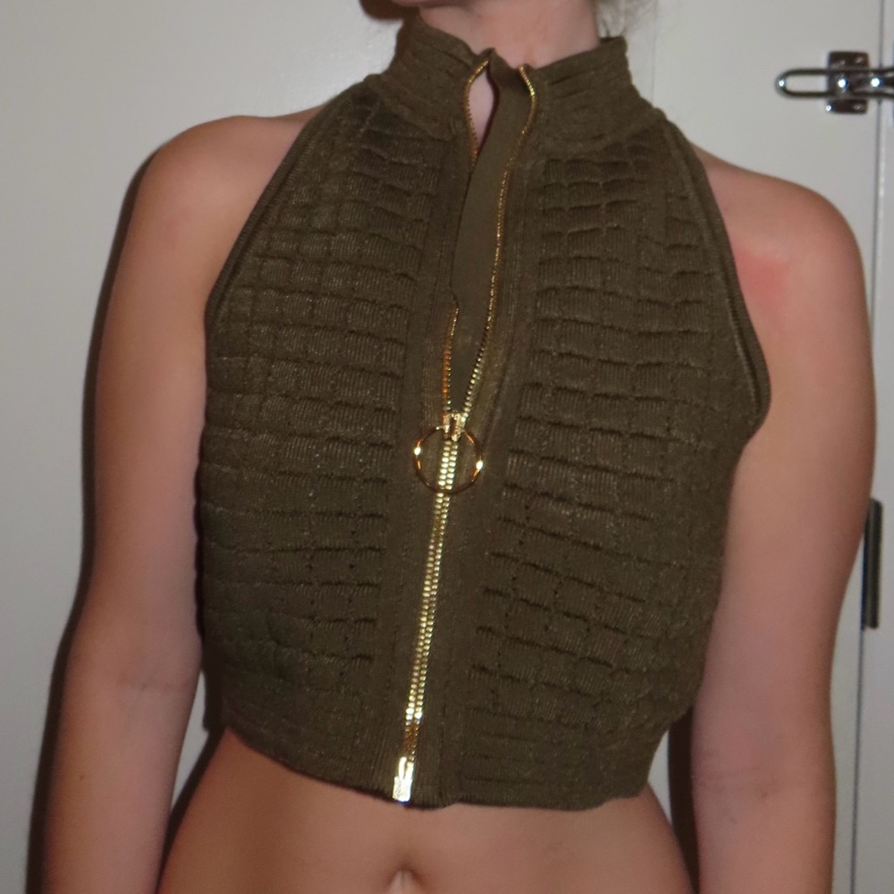Balmain crop top. Size M.